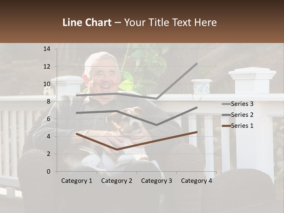 A Man Sitting On A Chair Holding A Dog PowerPoint Template
