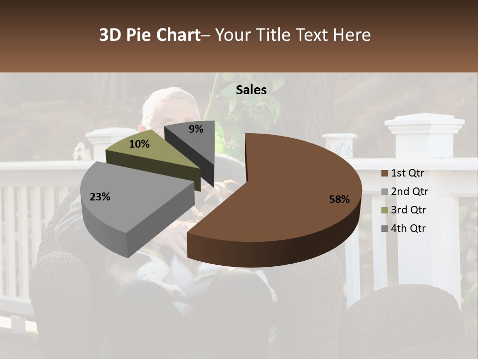 A Man Sitting On A Chair Holding A Dog PowerPoint Template