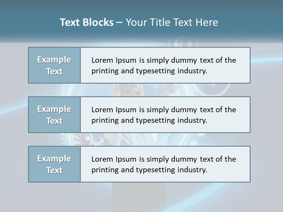 A Woman Holding Her Hand Up In Front Of A World Map PowerPoint Template