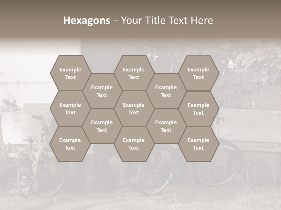 Two Boys Sitting On A Bench In A Park PowerPoint Template