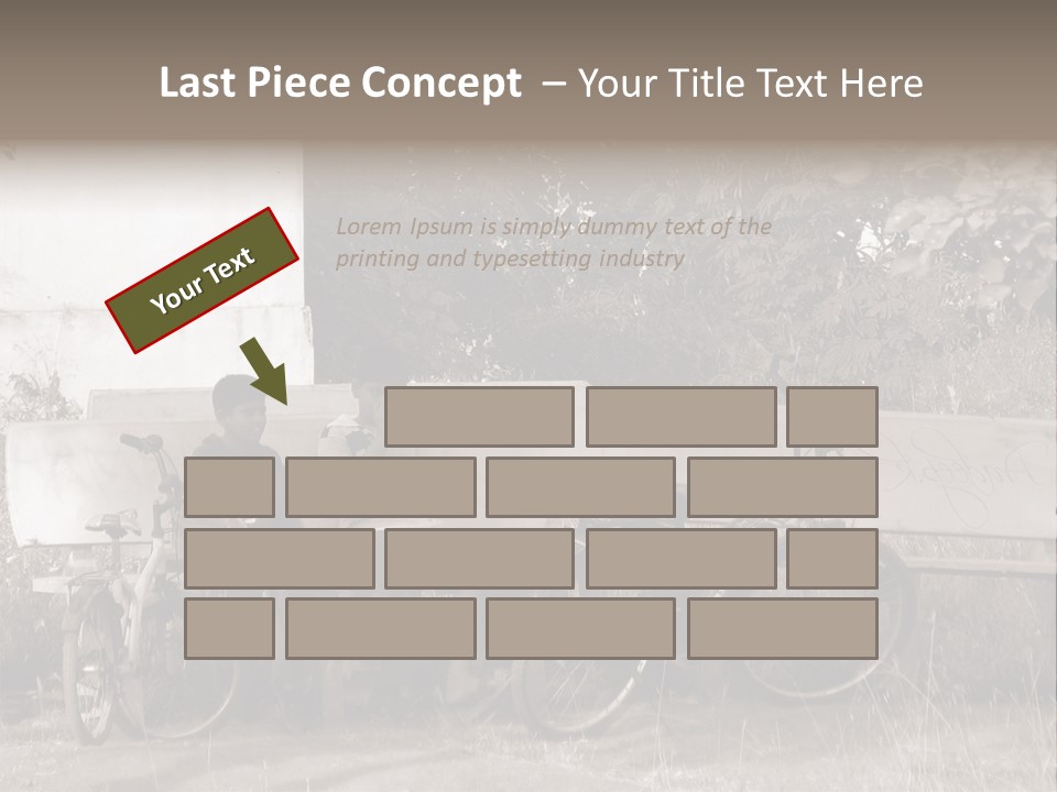 Two Boys Sitting On A Bench In A Park PowerPoint Template