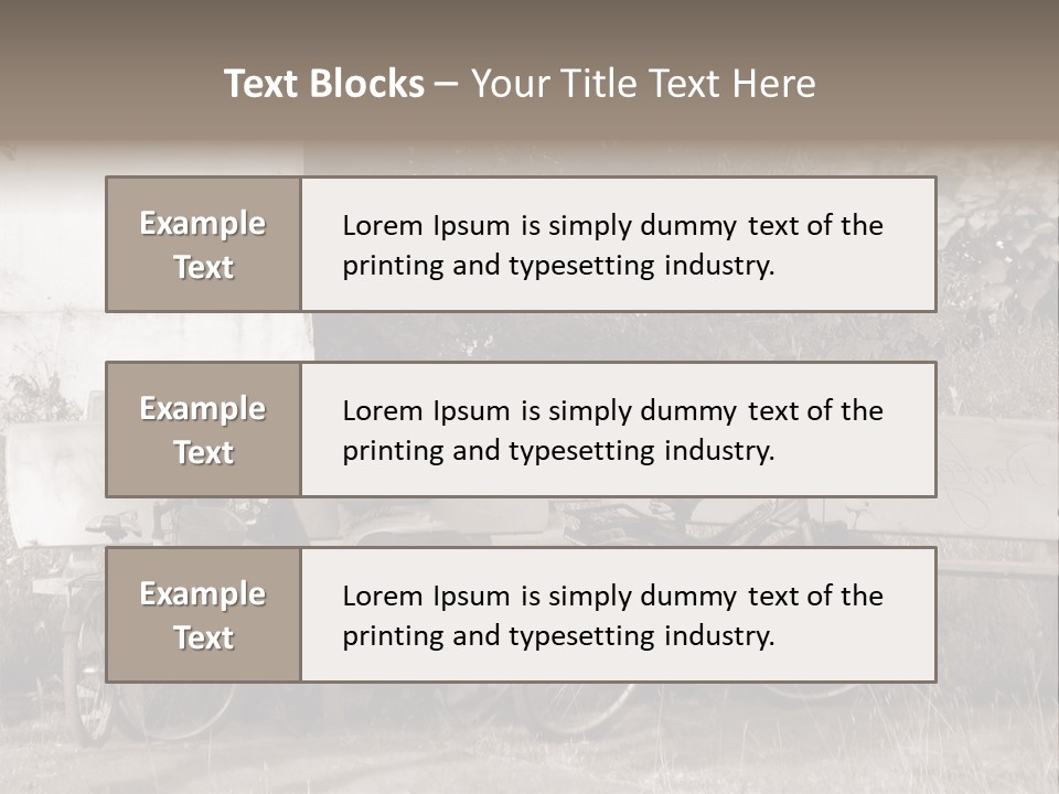 Two Boys Sitting On A Bench In A Park PowerPoint Template