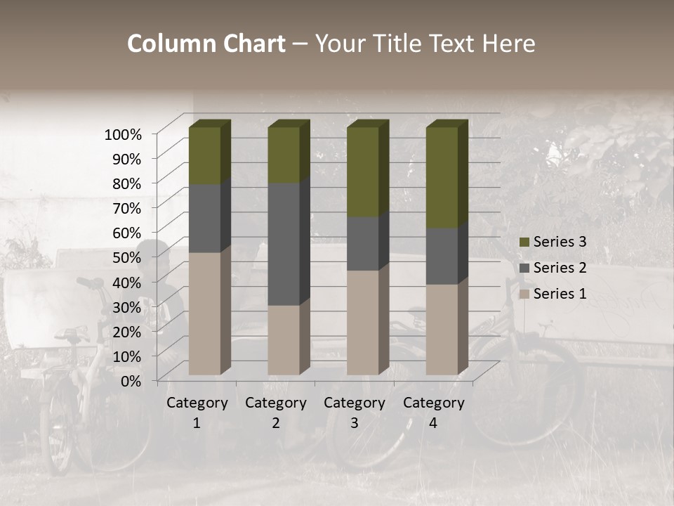 Two Boys Sitting On A Bench In A Park PowerPoint Template