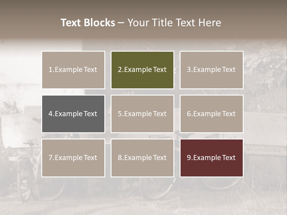 Two Boys Sitting On A Bench In A Park PowerPoint Template