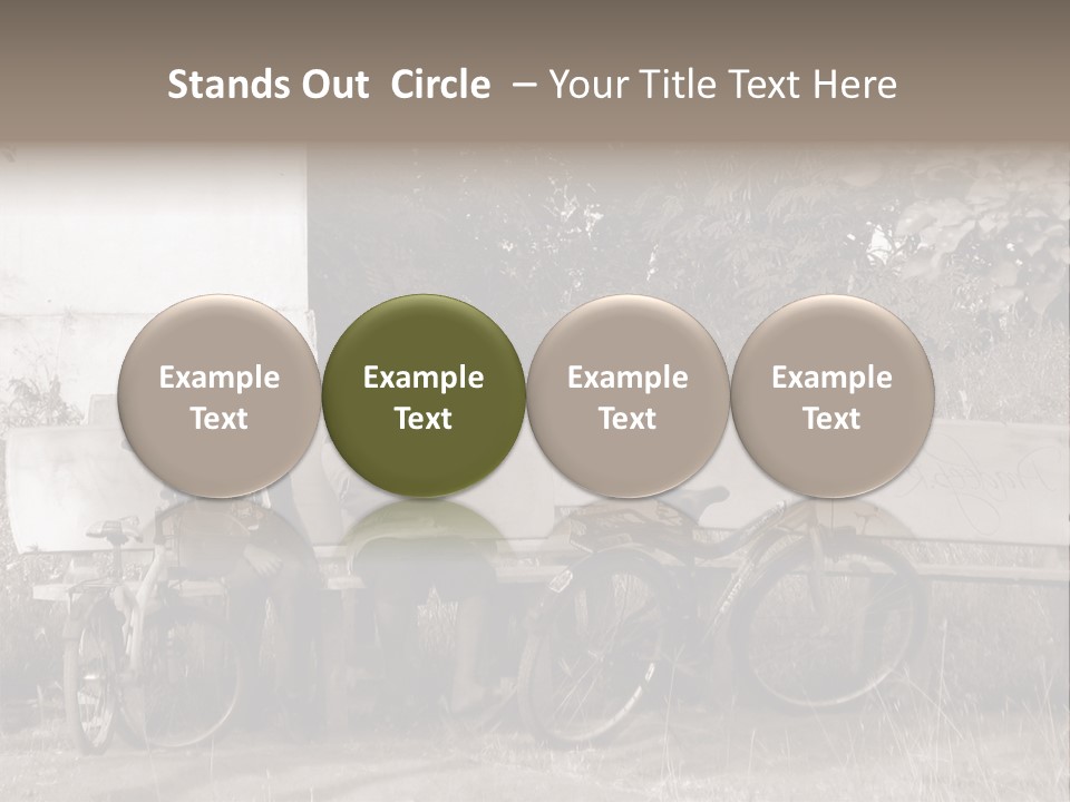 Two Boys Sitting On A Bench In A Park PowerPoint Template