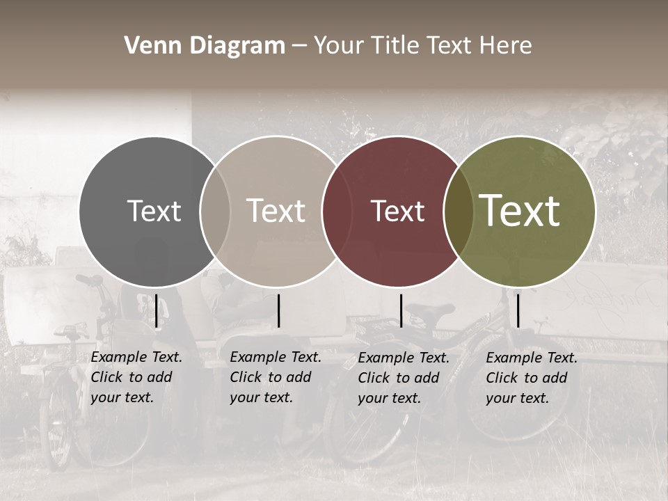Two Boys Sitting On A Bench In A Park PowerPoint Template