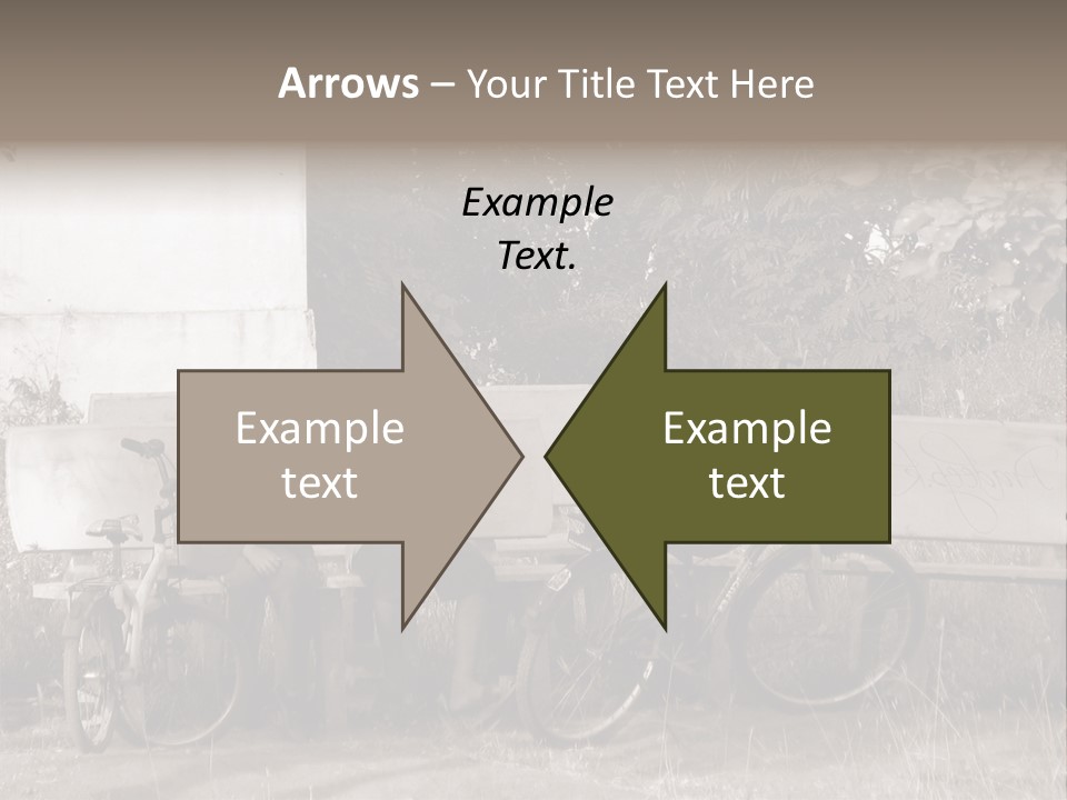 Two Boys Sitting On A Bench In A Park PowerPoint Template