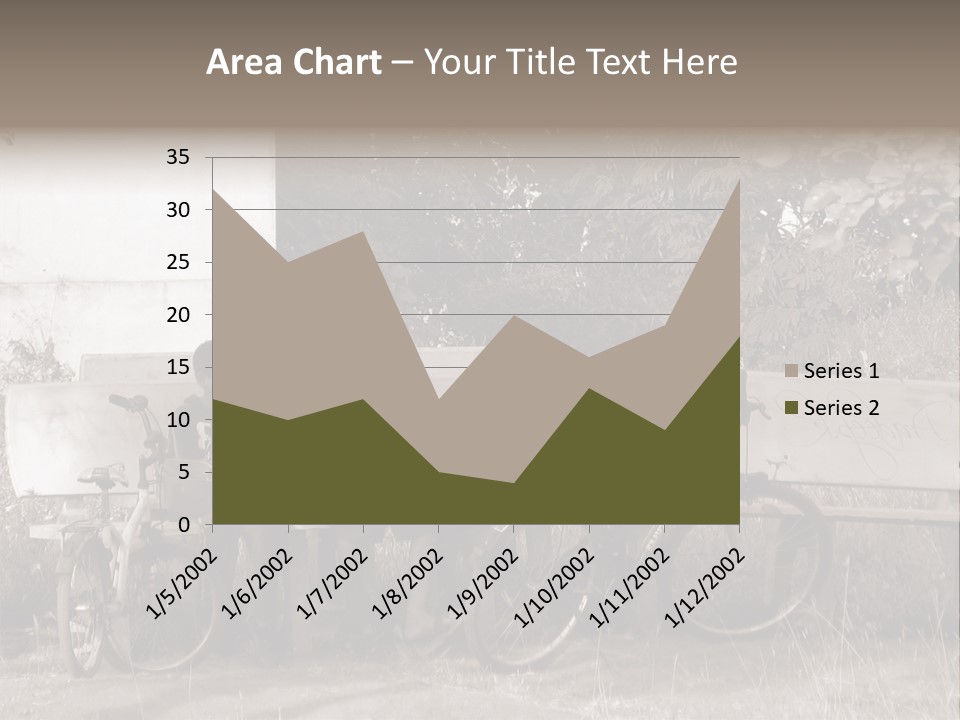 Two Boys Sitting On A Bench In A Park PowerPoint Template