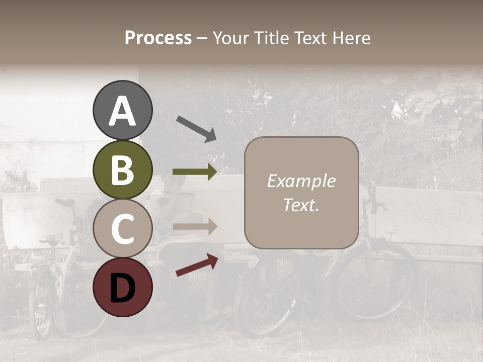 Two Boys Sitting On A Bench In A Park PowerPoint Template