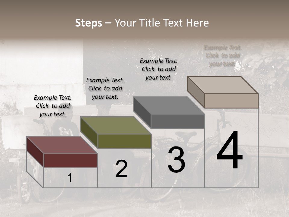 Two Boys Sitting On A Bench In A Park PowerPoint Template