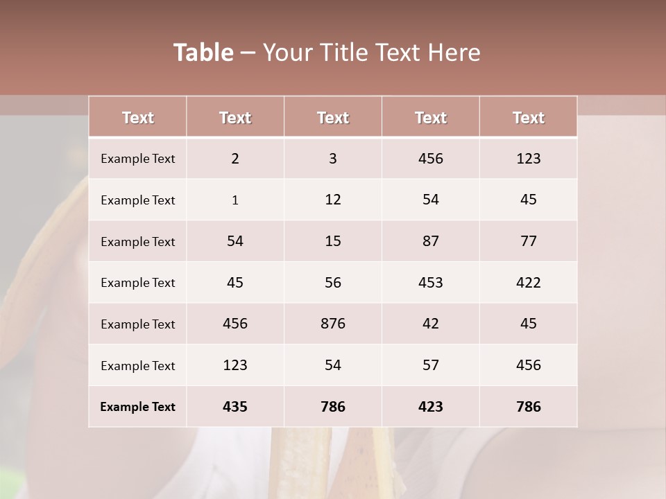 A Baby Eating A Banana With A Brown Background PowerPoint Template