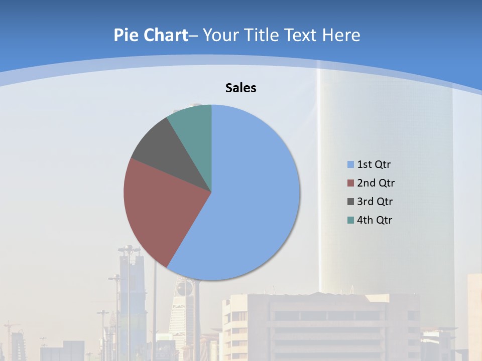 A Powerpoint Presentation With A Cityscape In The Background PowerPoint Template