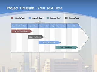A Powerpoint Presentation With A Cityscape In The Background PowerPoint Template