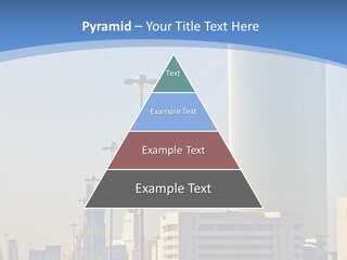 A Powerpoint Presentation With A Cityscape In The Background PowerPoint Template