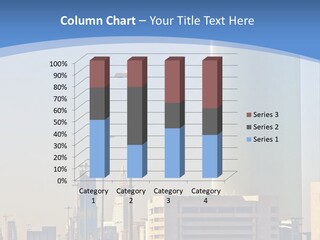 A Powerpoint Presentation With A Cityscape In The Background PowerPoint Template