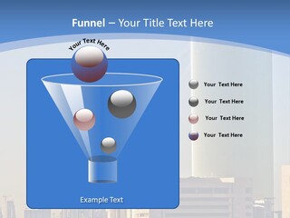 A Powerpoint Presentation With A Cityscape In The Background PowerPoint Template