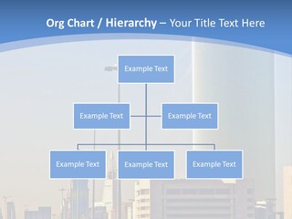 A Powerpoint Presentation With A Cityscape In The Background PowerPoint Template