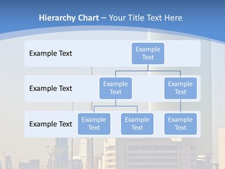 A Powerpoint Presentation With A Cityscape In The Background PowerPoint Template