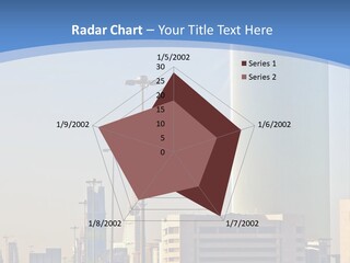 A Powerpoint Presentation With A Cityscape In The Background PowerPoint Template