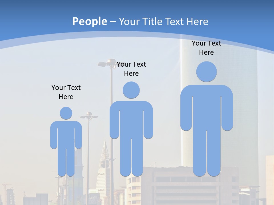 A Powerpoint Presentation With A Cityscape In The Background PowerPoint Template