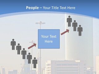 A Powerpoint Presentation With A Cityscape In The Background PowerPoint Template