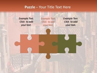 A Canal With A Bridge In The Middle Of It PowerPoint Template