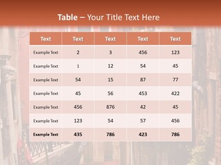 A Canal With A Bridge In The Middle Of It PowerPoint Template