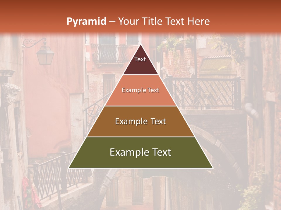 A Canal With A Bridge In The Middle Of It PowerPoint Template