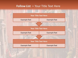 A Canal With A Bridge In The Middle Of It PowerPoint Template