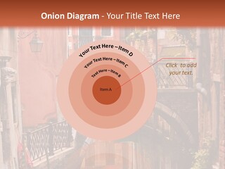 A Canal With A Bridge In The Middle Of It PowerPoint Template