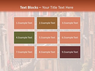 A Canal With A Bridge In The Middle Of It PowerPoint Template