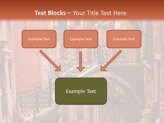 A Canal With A Bridge In The Middle Of It PowerPoint Template