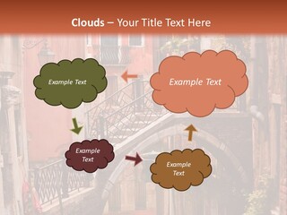 A Canal With A Bridge In The Middle Of It PowerPoint Template