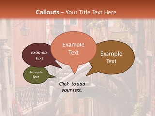 A Canal With A Bridge In The Middle Of It PowerPoint Template