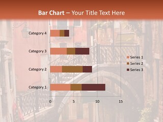A Canal With A Bridge In The Middle Of It PowerPoint Template