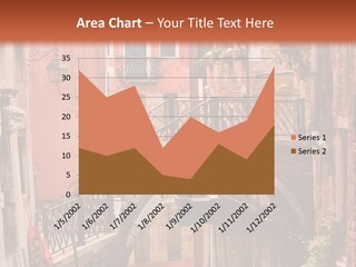 A Canal With A Bridge In The Middle Of It PowerPoint Template