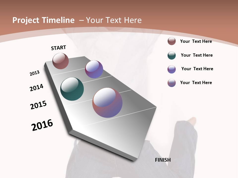 A Young Boy Jumping In The Air With His Hands Up PowerPoint Template