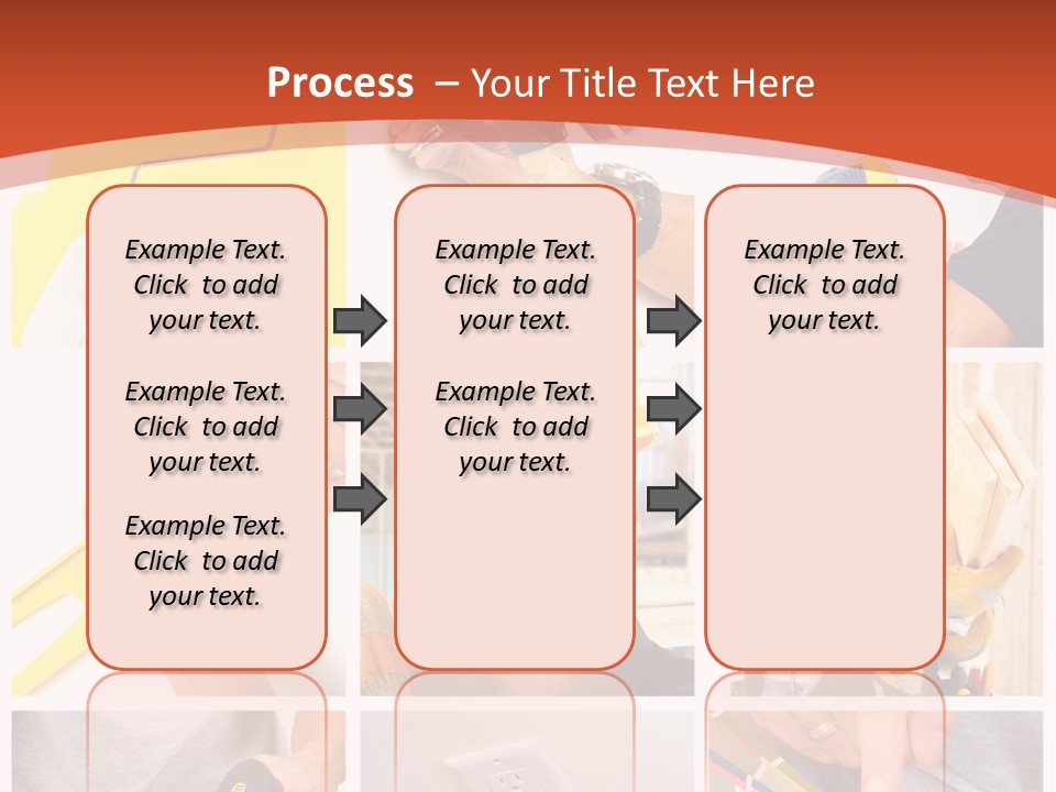 A Man In A Hard Hat Holding A Hammer PowerPoint Template