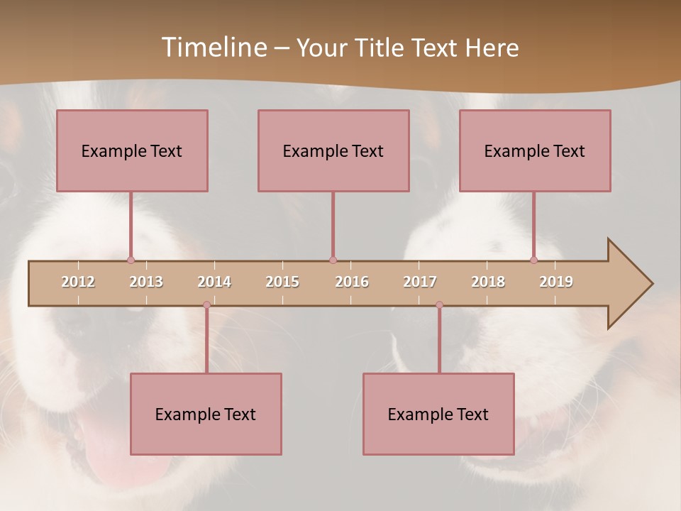 A Couple Of Dogs That Are Next To Each Other PowerPoint Template