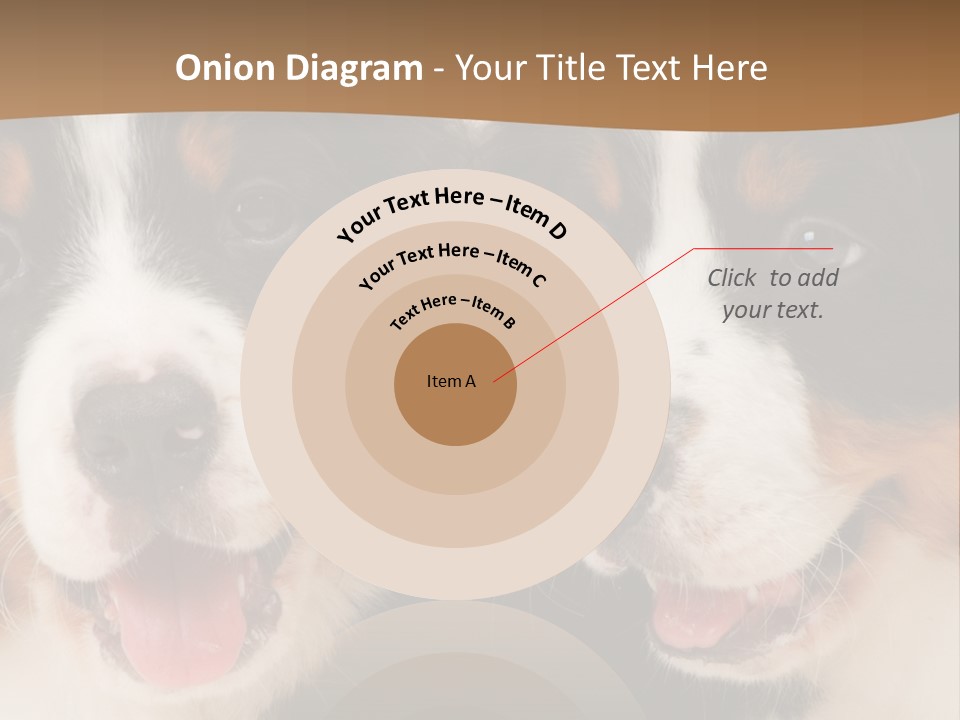 A Couple Of Dogs That Are Next To Each Other PowerPoint Template