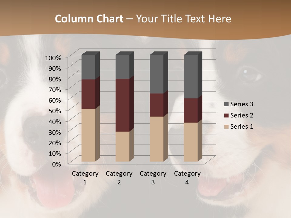 A Couple Of Dogs That Are Next To Each Other PowerPoint Template