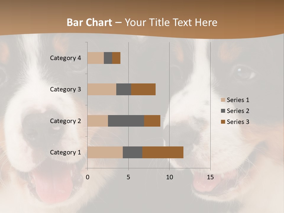 A Couple Of Dogs That Are Next To Each Other PowerPoint Template