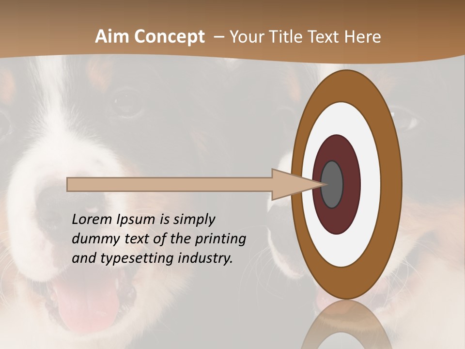 A Couple Of Dogs That Are Next To Each Other PowerPoint Template