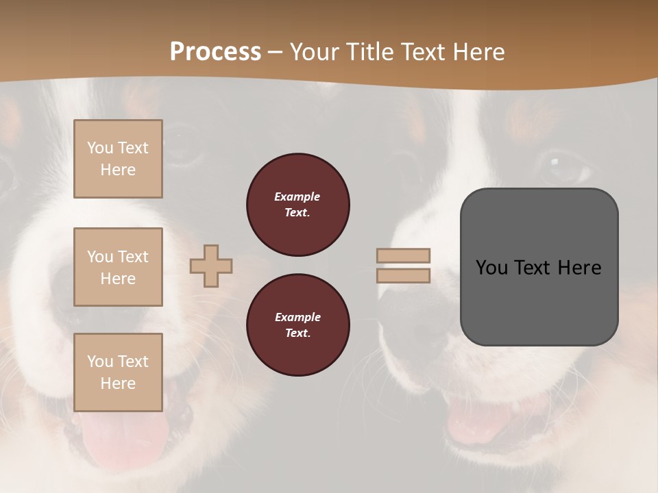 A Couple Of Dogs That Are Next To Each Other PowerPoint Template
