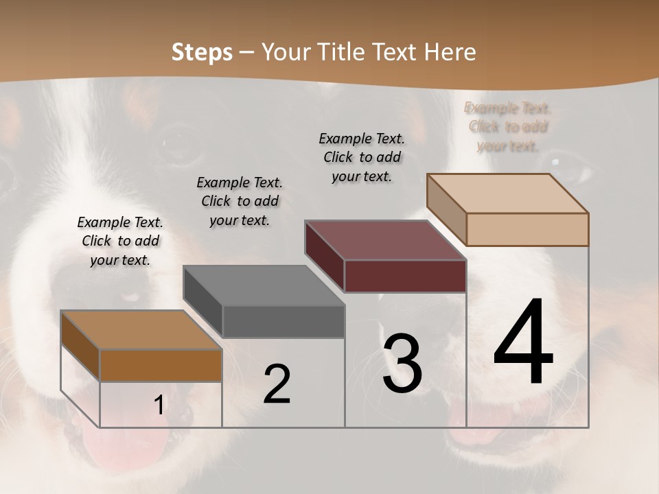 A Couple Of Dogs That Are Next To Each Other PowerPoint Template