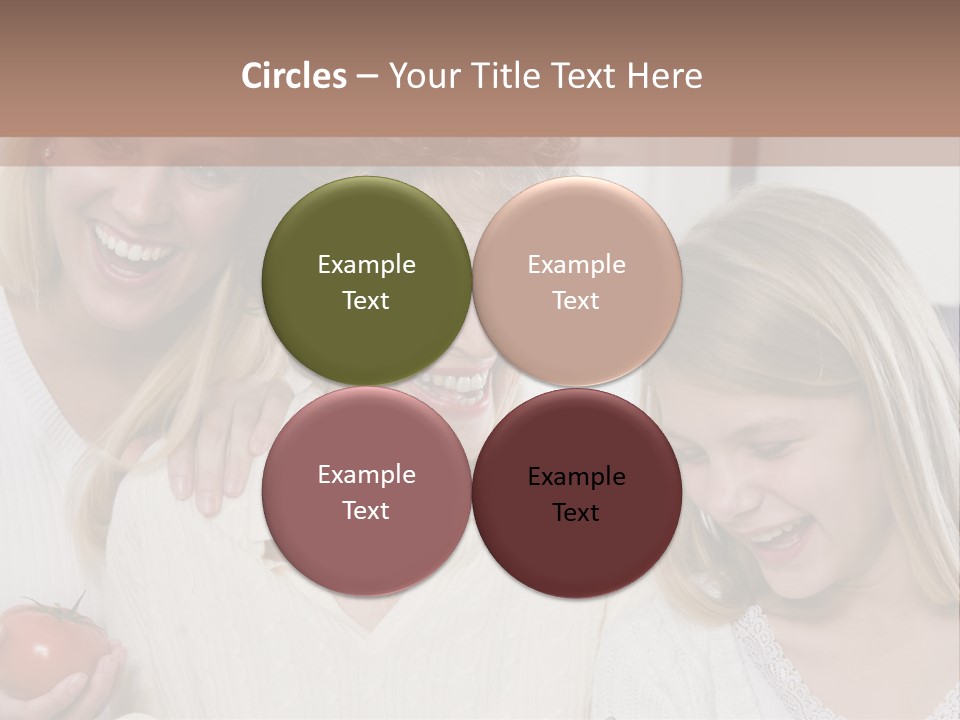 A Group Of Women Standing Next To Each Other PowerPoint Template