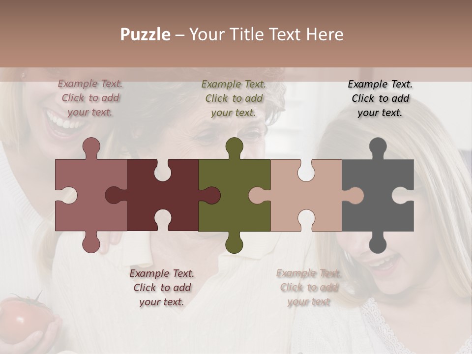 A Group Of Women Standing Next To Each Other PowerPoint Template