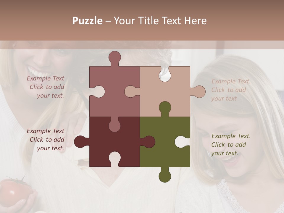 A Group Of Women Standing Next To Each Other PowerPoint Template