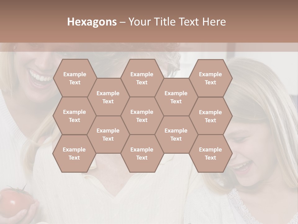 A Group Of Women Standing Next To Each Other PowerPoint Template