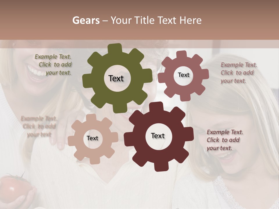 A Group Of Women Standing Next To Each Other PowerPoint Template